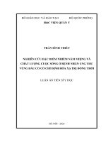 Nghiên cứu Đặc Điểm nhiễm nấm miệng và chất lượng cuộc sống Ở bệnh nhân ung thư vùng Đầu cổ có chỉ Định hóa xạ trị Đồng thời