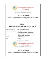 Đồ Án môn học công cụ phân tích và trực quan dữ liệu Đề tài phân tích chi tiêu mua sắm giới trẻ gen z