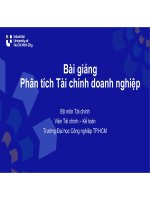 IUH - Bài giảng - Phân tích Tài chính doanh nghiệp