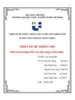 IUH - THIẾT KẾ HỆ THỐNG VRV - Thiết kế hệ thống VRV toà nhà công ty Hoà Bình