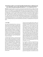 các yếu tố ảnh hưởng đến quá trình phân tích nước