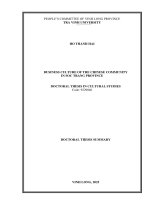 Tóm tắt tiếng anh văn hoá kinh doanh của người hoa tỉnh sóc trăng