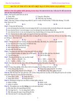 68 Câu lý thuyết chuyên biệt Đại cương kim loại