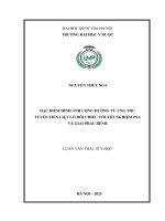 Luận văn Đặc Điểm hình Ảnh cộng hưởng từ ung thư tuyến tiền liệt có Đối chiếu với xét nghiệm psa và giải phẫu bệnh