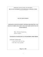 Research and development method for designing and manufacturing non circular gear pairs with involute tooth profile