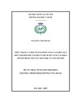 Luận văn thực trạng và một số giải pháp nâng cao hiệu quả Điều trị khò khè tái diễn Ở trẻ dưới 5 tuổi tại khoa hô hấp bệnh viện sản nhi nghệ an năm 2024 2025