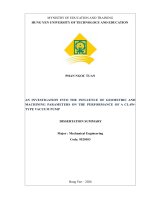 An investigation into the influence of geometric and machining parameters on the performance of a clawtype vacuum pump