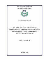 Luận văn Đặc Điểm lâm sàng, cận lâm sang và kết quả Điều trị i 131 ung thư tuyến giáp thể biệt hóa Ở trẻ em tại bệnh viện trung Ương quân Đội 108