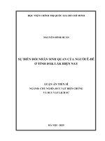 SỰ BIẾN ĐỔI NHÂN SINH QUAN CỦA NGƯỜI Ê-ĐÊ Ở TỈNH ĐẮK LẮK HIỆN NAY