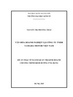 Luận văn văn hóa doanh nghiệp tại công ty tnhh yamaha motor việt nam