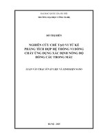 Luận văn nghiên cứu chế tạo vi từ kế phẳng tích hợp hệ thống vi dòng chảy Ứng dụng xác Định nồng Độ hồng cầu trong máu