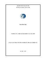 Luận văn nghiên cứu, thiết kế hệ robot tay máy Đôi