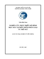 Luận văn nghiên cứu, phát triển mô hình học máy tại biên nhằm phân loại tư thế ngủ