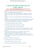 Bài tập chuỗi c ( có Đáp Án)