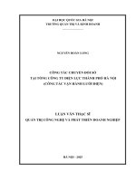 Luận văn công tác chuyển Đổi số tại tổng công ty Điện lực thành phố hà nội (công tác vận hành quản lý lưới Điện)