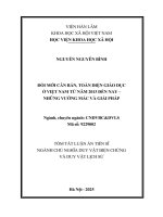 Tóm tắt Đổi mới căn bản, toàn diện giáo dục Ở việt nam từ năm 2013 Đến nay – những vướng mắc và giải pháp