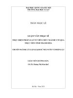 Luận văn thực hiện pháp luật về viên chức ngành y tế qua thực tiễn tỉnh thanh hóa (tên luận văn chính thức Đề nghị bảo vệ)