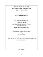 Luận văn xây dựng và triển khai chương trình truyền thông nội bộ về văn hóa doanh nghiệp “podcast viettel vibes (tt)