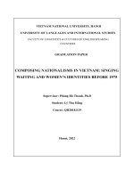 KIẾN TẠO CHỦ NGHĨA DÂN TỘC Ở VIỆT NAM: NHỮNG BÀI HÁT VỀ SỰ ĐỢI CHỜ VÀ DANH TÍNH NGƯỜI NỮ TRƯỚC NĂM 1975