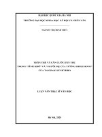 Luận văn thân thể và căn cước dân tộc trong “tình khờ” và “người mẹ của tướng shigemoto” của tanizaki junichiro