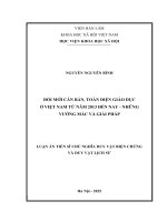 Đổi mới căn bản, toàn diện giáo dục Ở việt nam từ năm 2013 Đến nay – những vướng mắc và giải pháp