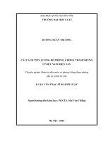 Luận văn cải cách tiền lương Để phòng, chống tham nhũng Ở việt nam