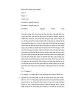 Báo cáo Thực tập Vi sinh HCMUS