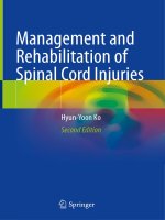 Management and rehabilitation of spinal cord injuries springer 2022 - Hyun Yoon Ko