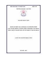 Đánh giá hiệu quả giảm đau của phương pháp gây tê mặt phẳng cơ dựng sống tiêm một lần trong phẫu thuật tim hở xâm lấn tối thiểu ở trẻ em