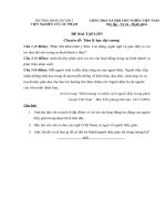 Chuyên Đề tâm lý học Đại cương