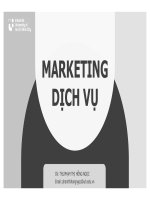 IUH - Bài giảng - Marketing dịch vụ - Định vị dịch vụ