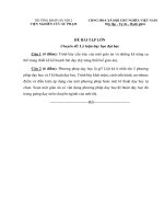 Chuyên Đề lý luận dạy học Đại học