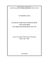 Ứng dụng nghệ thuật khảm sành sứ lăng khải Định vào thiết kế bao bì rượu ngự tửu