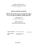 Đồ Án chuyên ngành ii thiết kế dây chuyền sản xuất xi măng pooc lăng xỉ lò cao với năng suất 4000 tấn clanhkengày Đêm