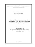 Sử dụng trò chơi trong dạy học hát cho học sinh tự kỷ tại trung tâm hỗ trợ phát triển giáo dục hòa nhập Đà nẵng