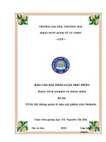 Phân tích nghiệp vụ phần mềm Đề tài pttk hệ thống quản lý bán mỹ phẩm trên website