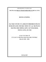 Dạy học etude của johann friedrich franz burgmuller cho học sinh câu lạc bộ piano trường phổ thông liên cấp vinschool thăng long, hà nội