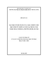 Dạy học etude piano của carl czerny cho học sinh từ 10 Đến 14 tuổi tại trung tâm nghệ thuật mimoza, phường bồ Đề, hà nội