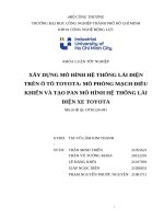 Xây dựng mô hình hệ thống lái Điện trên Ô tô toyota mô phỏng mạch Điều khiển và tạo pan mô hình hệ thống lái Điện xe toyota