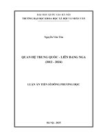 Quan Hệ Trung Quốc – Liên Bang Nga (2012 - 2024).Pdf