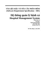 Mô hình hóa phần mềm (Phần mềm quản lý bệnh xá)