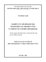 01050005798 tomtat nghiên cứu mô hình Đô thị thành phố cần thơ bền vững và thích Ứng với biến Đổi khí hậu