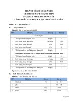 Thuyết minh kỹ thuật Hệ thống Xử lý nước thải Kinh Đô