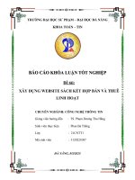 Xây Đựng webstite sách kết hợp bán và thuê linh hoạt