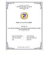 Xây dựng website giao dịch tranh Ảnh dựa trên nft maketplace