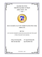 Xây dựng website kinh doanh bánh mì tích hợp cổng thanh toán momo