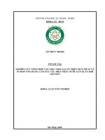 Nghiên cứu tổng hợp vật liệu nio co3o4 từ hợp chất zif 67 và ni mof Ứng dụng làm xúc tác Điện phân nước sản xuất khí oxygen