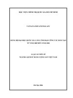 Đảng bộ Đại học quốc gia lào lãnh Đạo công tác Đào tạo từ năm 2005 Đến năm 2020