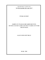 Nghiên cứu Ứng dụng Điều khiển phi tuyến Để nâng cao chất lượng làm việc của Động cơ từ trở chuyển mạch