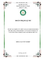 Nghiên cứu chiết tách, xác Định thành phần hóa học, hoạt tính sinh học và Ứng dụng tinh dầu vỏ cam sành (citrus nobilis lour var nobilis) miền tây